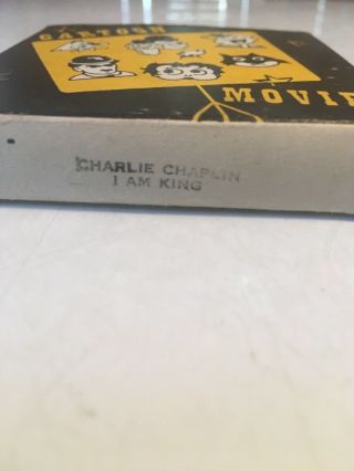 vintage 8mm FILM 3 inch reel,  8mm CHARLIE CHAPLIN I am King 3