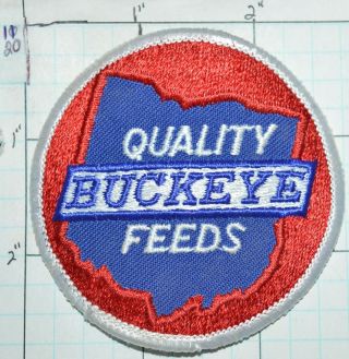 Quality Buckeye Feeds Ohio Horse Feed Vintage Advertising Patch