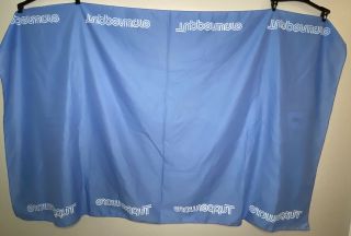 Vintage Tupperware Tablecloth for Display Table Blue and White 45 