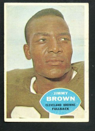 1960 Topps Football Card 23 Jim Brown - Cleveland Browns.