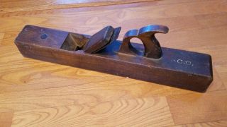 Antique Wooden Jack Plane,  22 In.  In Length.  Plane Is In.