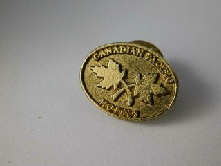 Cp Canadian Pacific Hotels Vintage Hat Pin Button Canada Railroad Airline