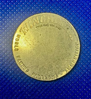 Vintage Winchester Western Trick Target Coin Token Exhibition Shooting Shows