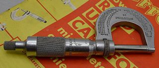 Vintage Browne & Sharpe No.  12 Outside Micrometer,  0 " To 1 ",  Providence Ri,