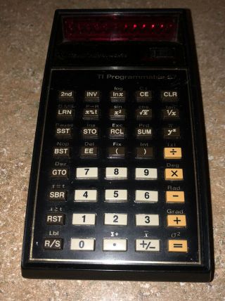 Vintage Texas Instruments Ti Programmable 57 Calculator -