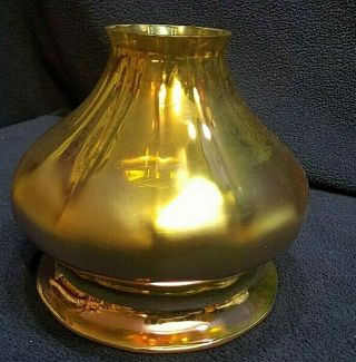 Antique Quezal Steuben Gold Aurene Iridescent Art Glass Lamp Shade A