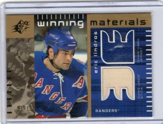 02 - 03 Spx Winning Materials Gold Eric Lindros 11/15 Sp