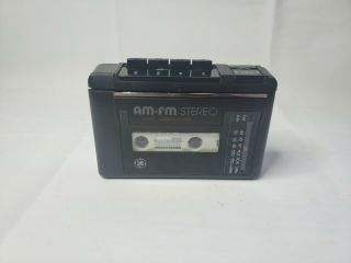 Ge 3 - 5473a Am/fm Stereo Radio Cassette Player Walkman Vintage
