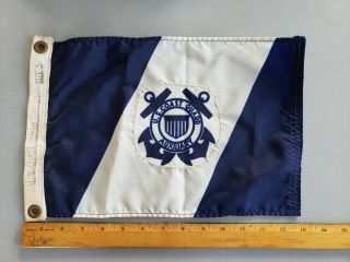Vintage United States Coast Guard Auxiliary Flag Nylon Size 5