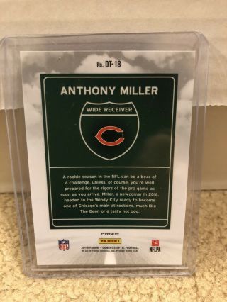 2018 Donruss OPTIC Downtown ANTHONY MILLER Chicago Bears Cards - n - centered 2