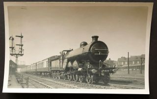 Old Photograph Postcard Doncaster Railway Station & Lner Loco No.  4426