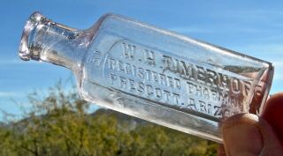 Antique Prescott,  Arizona Territory Az (yavapai C0) Timerhoff Drug Store Bottle