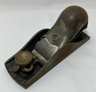 Stanley Wood Hand Plane Small Made In Usa 6.  25 " X 2 " Adjustable Vintage Tools
