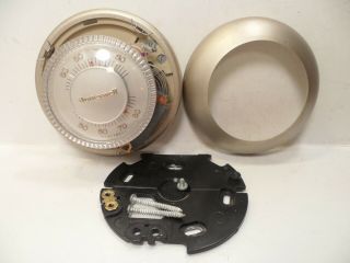 Vintage Honeywell Thermostat T87f 2873 Tradeline Heating Round Parts