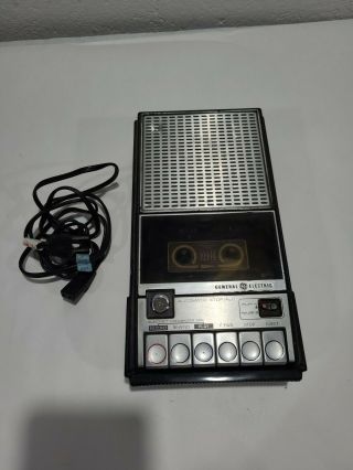 Vintage General Electric 3 - 5105c Desktop Tape Cassette Player Recorder
