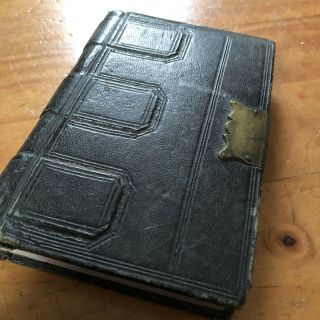 Antique Handwritten Ledger Diary Brass Lock Dartmoor Prison Vintage Book Old