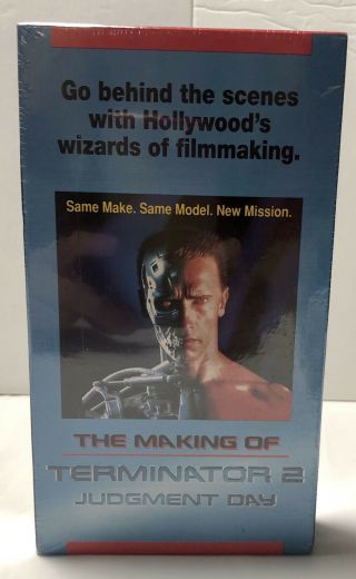 Vintage Making Of Terminator 2 (1991) Promotional Vhs Live Home Video/carolco