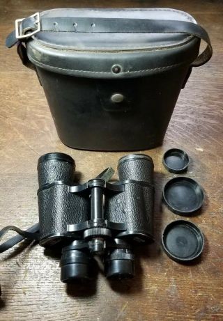 Vintage Bushnell Sportview Extra Wide Angle 7x35 Binoculars With Leather Case