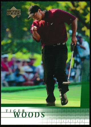 2001 Upper Deck,  Tiger Woods Rookie Card & 2002 Collectors Club -