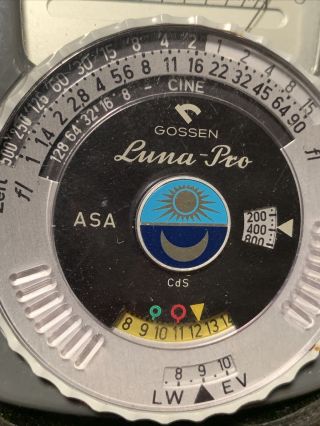 Vintage Grossen Luna - Pro Light Meter with leather case Very 2