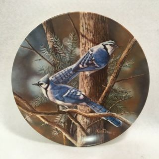 Vintage Kevin Daniel Collector Plate By Knowles - " The Blue Jay "