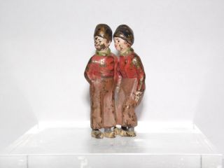 Antique Cold Painted Bronze Miniature Figure Dutch Boys Austrian Vgc