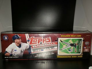 2017 Topps Complete Baseball Factory Set With Derek Jeter Rc Rp Relic Card