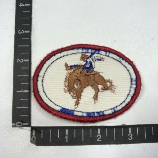 Vintage As - Is - Distressed Rodeo Cowboy Horse Rider Patch 09tu