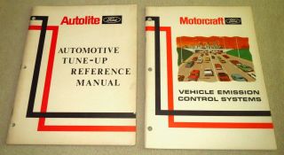 Two Vintage Ford Service Manuals: Auto Tune - Up & Emissions Control Systems