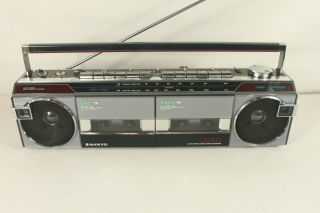 Sanyo M - W750,  Vintage Boombox,  Partly.  (ref D 313)