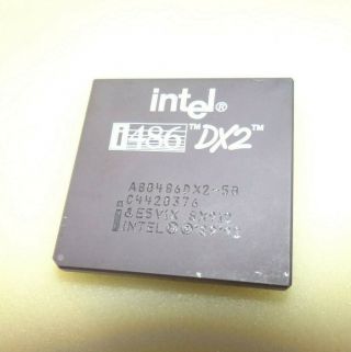 Intel Sx912 50mhz Cpu A80486dx2 - 50 Vintage Dx2 486 Processor