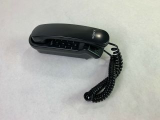 Vintage Sony It - B3 Phone Black Push Button Wall Mountable Corded Phone M