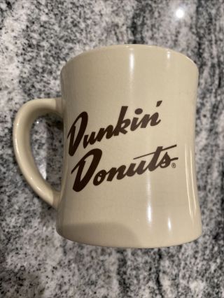 Retro Vintage Style Dunkin Donuts Dunkie Man Coffee Mug Cup Diner Style Heavy