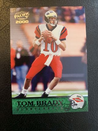 2000 Pacific Tom Brady Rookie England Patriots 403 Football Card