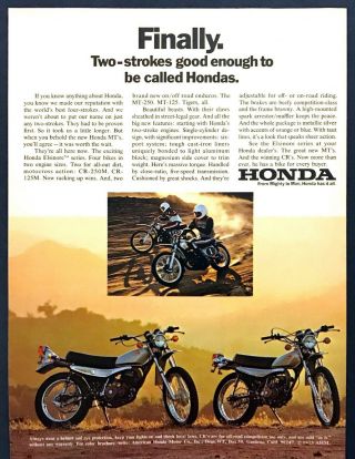 1973 Honda Elsinore Cr - 250m 125 - M Mt - 250 125 Motorcycle Photo Vintage Print Ad