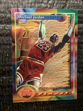1993 - 94 Topps Finest Basketball Michael Jordan 1 Non Refractor