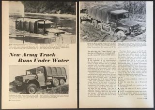 Army M35 2 1/2 Cargo Truck Reo Duece And A Half 1950 Pictorial Eager Beaver