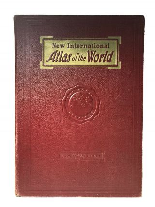 Vintage International Atlas Of The World Census Edition 1942