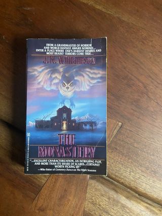 The Monastery By J.  N.  Williamson First Ed - 1992 Paperback - Vintage Horror