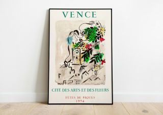 Marc Chagall Exhibition Poster | Marc Chagall Print | Vintage Poster