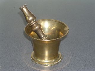 Early Antique Brass / Bronze Pestle & Mortar