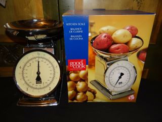 Vtg Retro Style Mechanical Good Cook Measuring Food Weight Scale Analog Metal