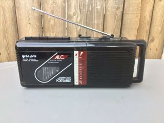 Vintage Gran Prix Model C711 Portable Cassette Player Fm/am Radio Boombox