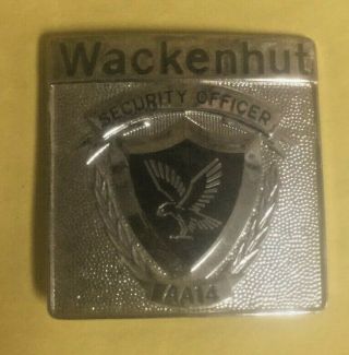 Vintage Numbered Wackenhut Security Officer Badge