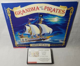 Vintage | 1990 " Grandma And The Pirates " By Phoebe Gilman Book W/ Cassette