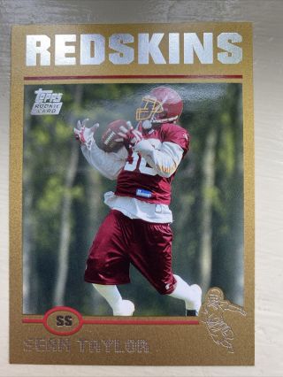 2004 Topps Sean Taylor Rookie Card Gold Numbered 306/499