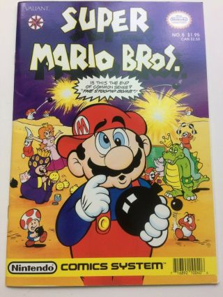 Vintage Nintendo Comics System Mario Bros Valiant No.  5 Comic Book