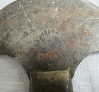 C.  S.  Osborne Crescent Leather Knife Vtg Old Antique 2