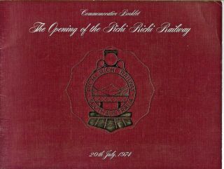 The Opening Of The Pichi Richi Railway Commemorative Booklet South Australia