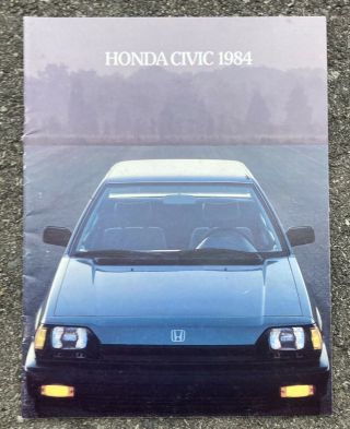 Vintage 1984 Honda Civic Car Brochure Canada Usa Japan